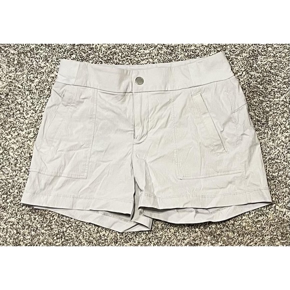 Athleta Pants - Athleta Shorts Womens 2 Khaki‎ Lightweight Hiking Walking Elastic Waist Pockets